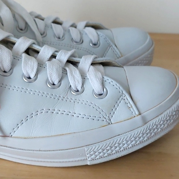 Converse x Comme des Garçons PLAY white leather sneakers - Picture 11 of 16